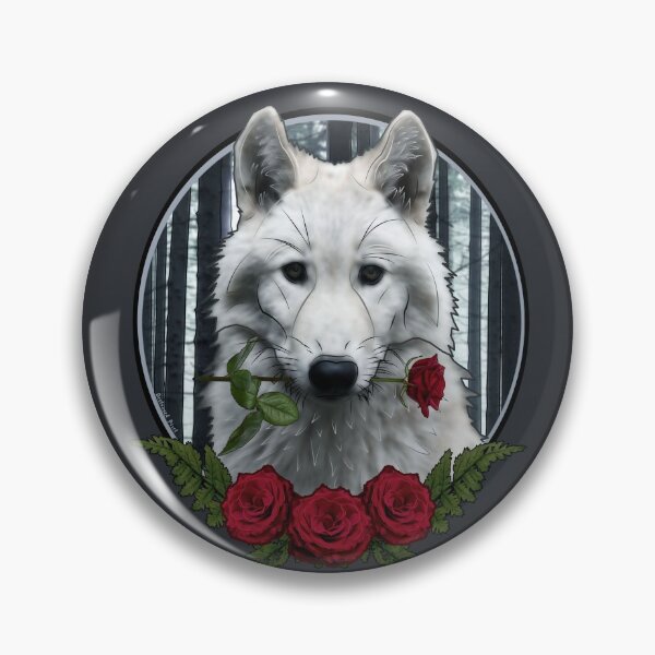 Item preview, Wolf with Rose - Graphic Style designed and sold by Destroyed-Pixel.