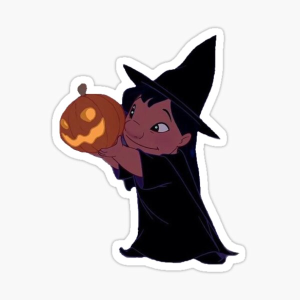Vista previa del artículo con la obra «Lilo de Halloween», diseñado y vendido por stickyickypicky.