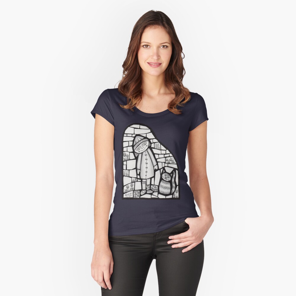 Item preview, Fitted Scoop T-Shirt designed and sold by MunaZuberi.