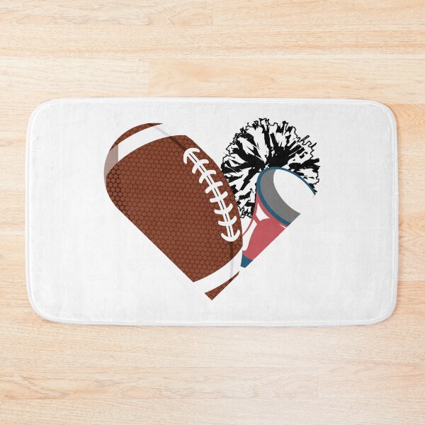 Item preview, Football Cheerleading Heart design, Sports Fan graphic designed and sold by Lisbob.
