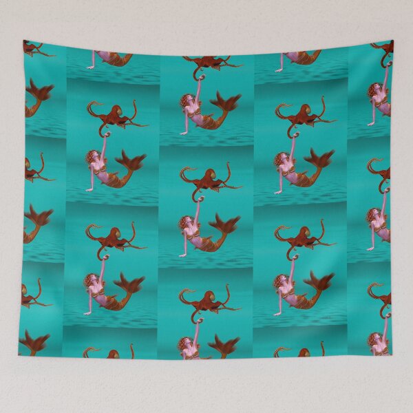 Item preview, Hooked .. the mermaid and the octopus designed and sold by LoneAngel.