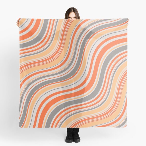 orange waves Scarf