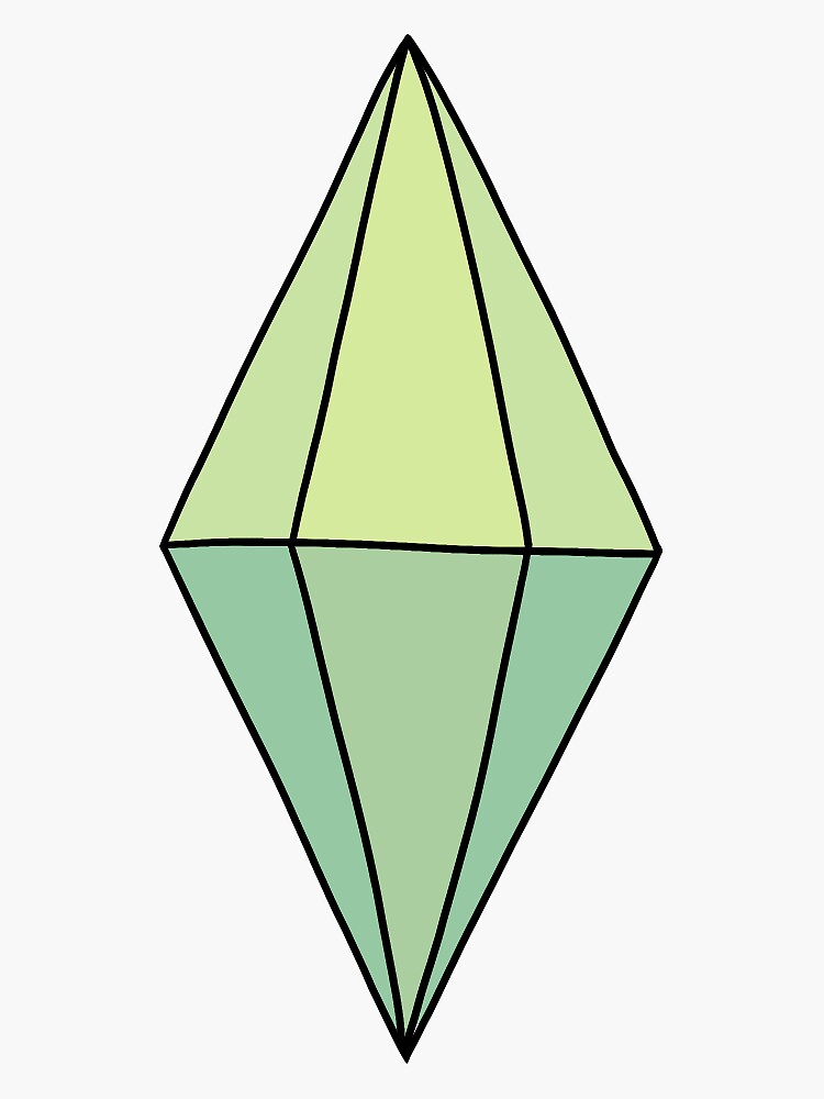 The Sims 4 Plumbob Sticker For Sale By Glitterbrowsoph Redbubble