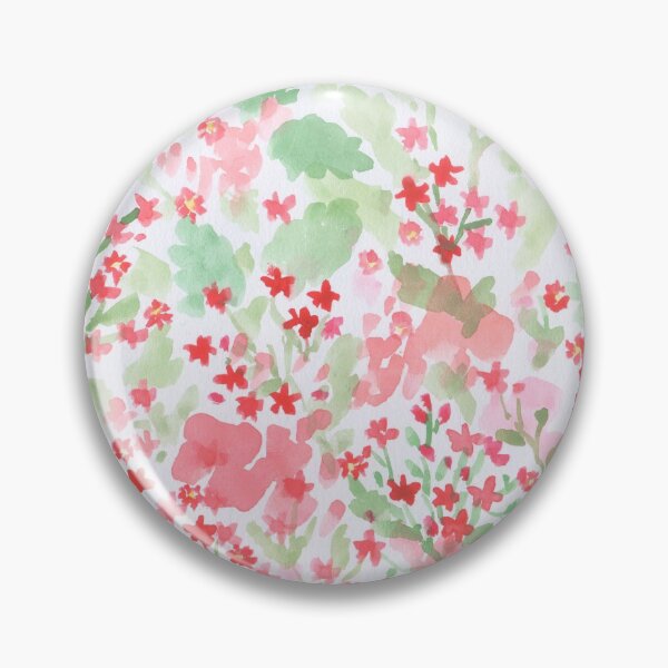 Item preview, Red watercolor floral design pattern designed and sold by Hynek Šnajdr.