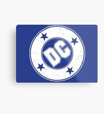 DC COMICS - VINTAGE WHITE Metal Print