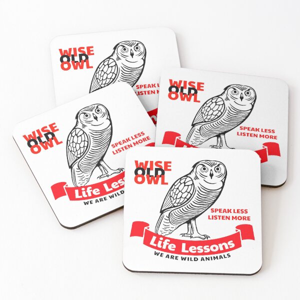 Item preview, Wildlife - Wise Old Owl - Speak Less Listen More designed and sold by wawanimals.