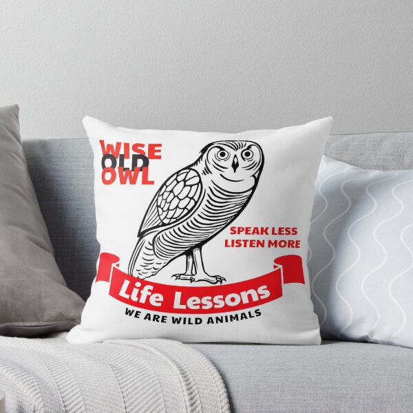 Item preview, Wildlife - Wise Old Owl - Speak Less Listen More designed and sold by wawanimals.