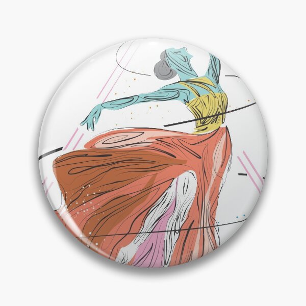 Item preview, young girl dancing illustration  designed and sold by Omtatsat.