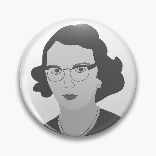 Item preview, Flannery O’Connor digital portrait designed and sold by WildeandCo.