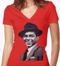 Frank Sinatra Fitted V-Neck T-Shirt