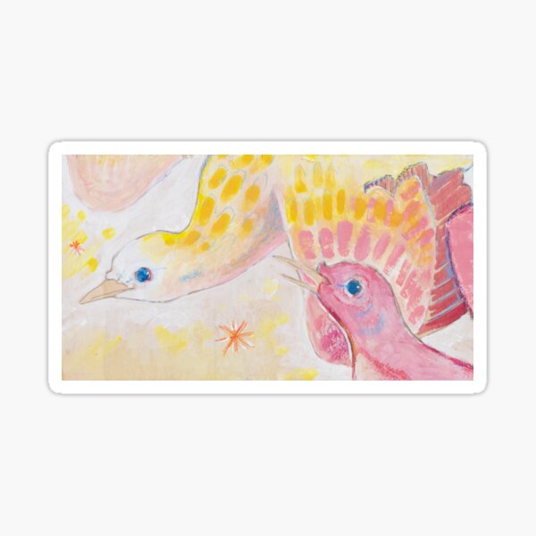 Delicate Doves Sticker