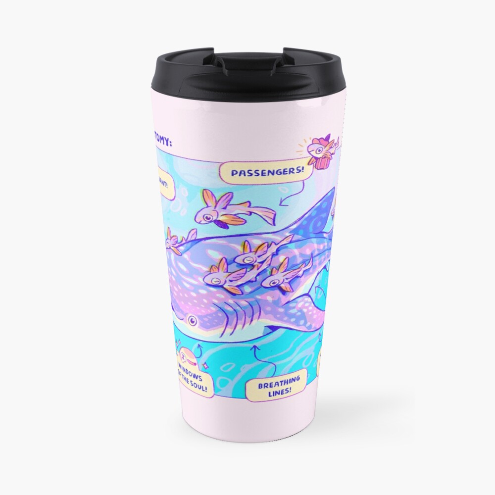 Whale Shark Anatomy Travel Coffee Mug