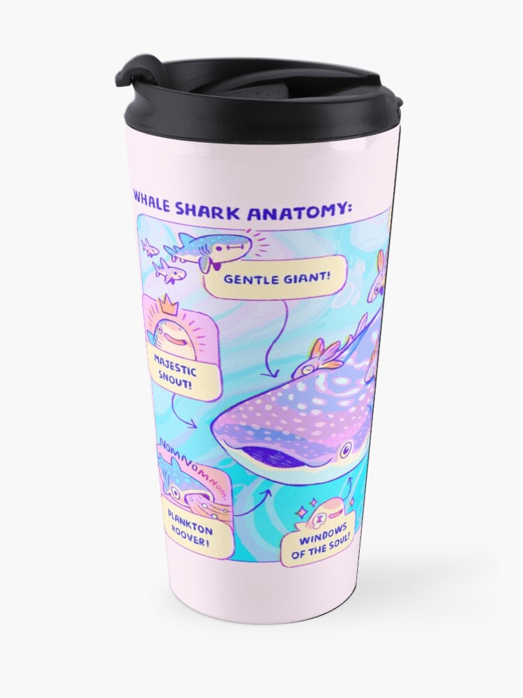 Alternate view of Whale Shark Anatomy Travel Coffee Mug