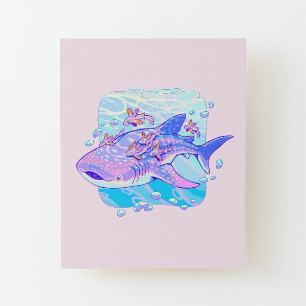 Whale Shark Anatomy Wood Mounted Print