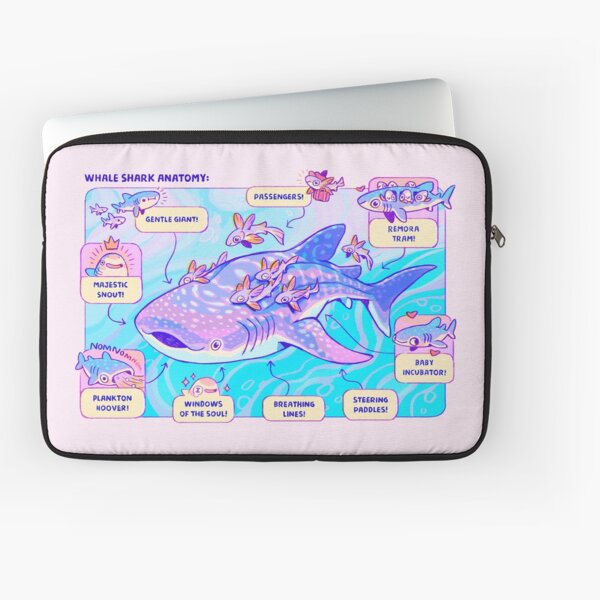Whale Shark Anatomy Laptop Sleeve