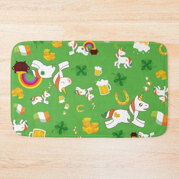 Item preview, St. Patrick's Day Unicorn Pattern designed and sold by dollmadeinjapan.