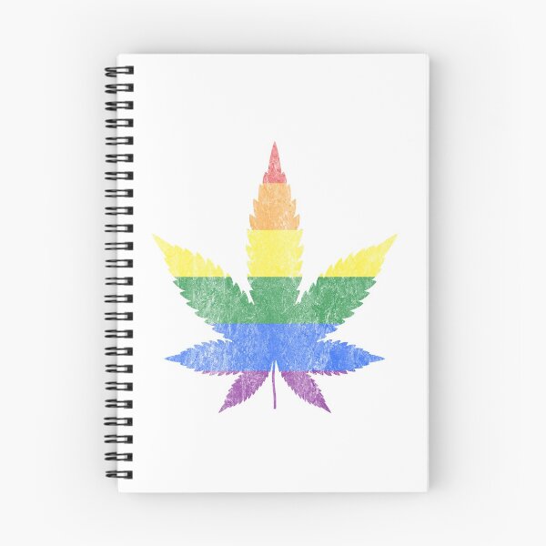Item preview, Rainbow Distressed Weed Leaf designed and sold by masterbones.