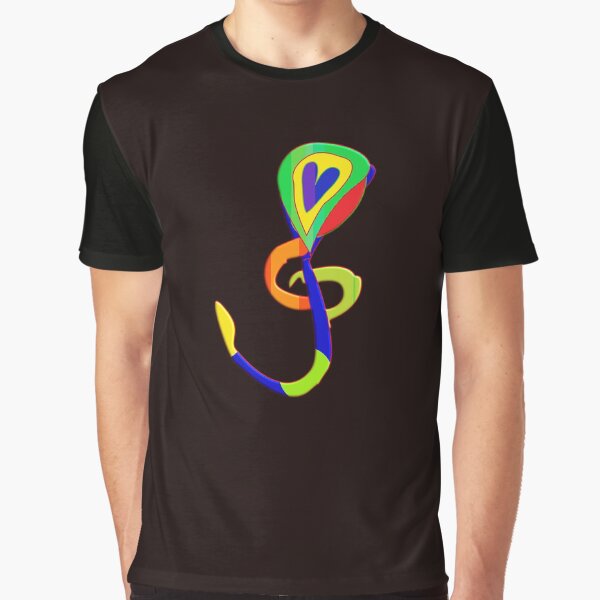3D Musical G Treble Key Heart Moderne Art. Graphic T-Shirt