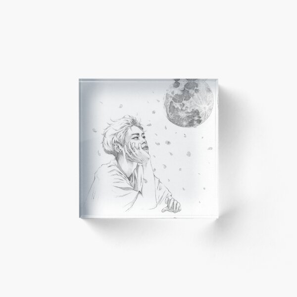 Moon Boy Acrylic Block