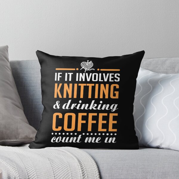 Item preview, Knitting and Drinking Coffee designed and sold by KsuAnn.