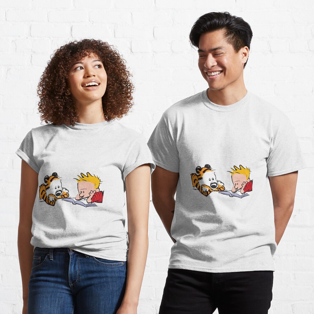 Calvin Und Hobbes Buch Lesen T-Shirt