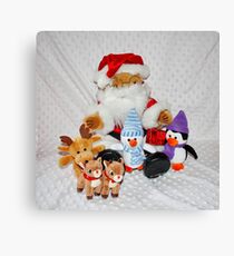 Christmas Fun for Teddy Canvas Print