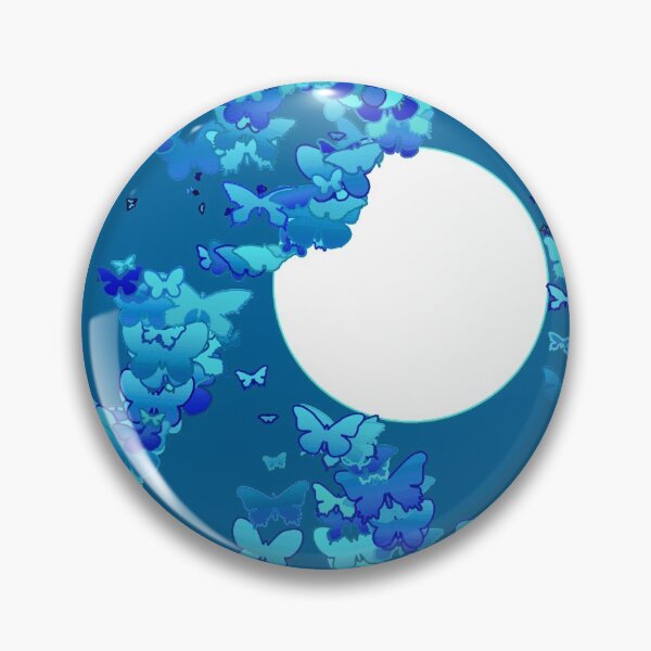 Item preview, Moonscape with Butterflies - Dark Blue designed and sold by Marymarice.