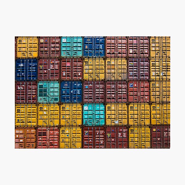 Shipping container pattern Photographic Print