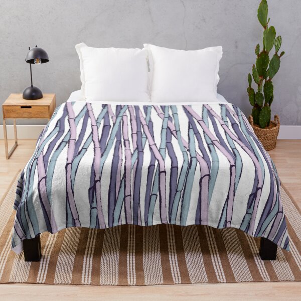 Aperçu de l'œuvre accents bleus et violets. créée et vendue par LaurenMaeDesign.