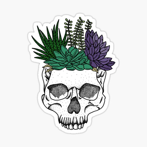 Poltrona Morgana Floral Bw Line.Yucca Stickers Redbubble