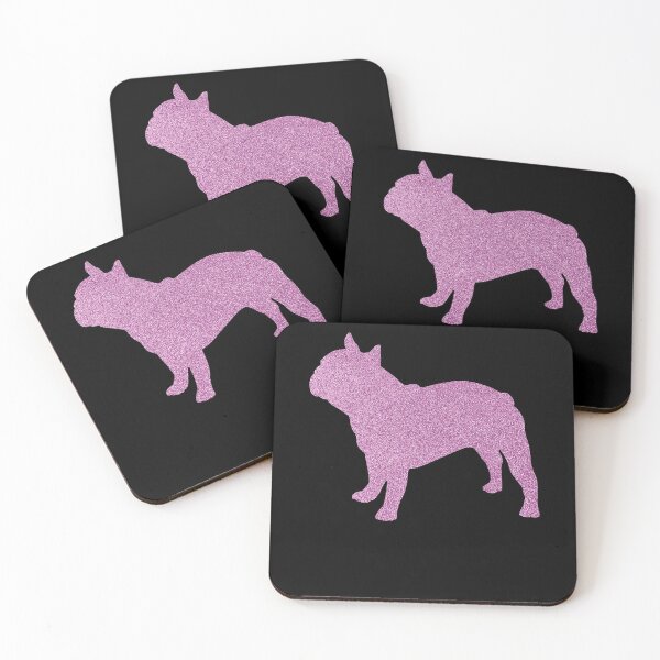 Item preview, bulldog dog pink art gift for ladies designed and sold by alaechamlal.