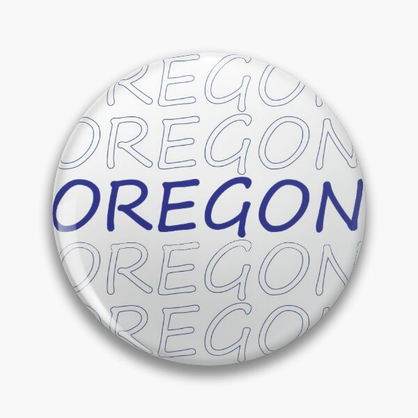 Item preview, Oregon Repeating Blue Bold Uppercase designed and sold by artbylukas.