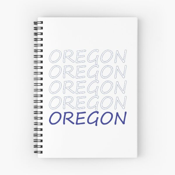 Item preview, Oregon Repeating Blue Bold Uppercase designed and sold by artbylukas.