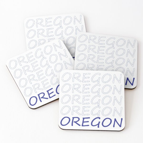 Item preview, Oregon Repeating Blue Bold Uppercase designed and sold by artbylukas.