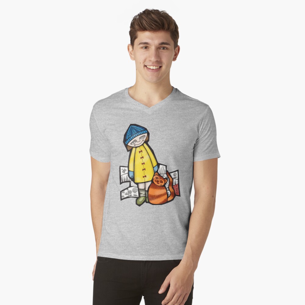Item preview, V-Neck T-Shirt designed and sold by MunaZuberi.