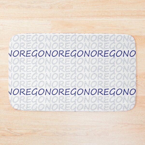 Item preview, Oregon Repeating Blue Bold Uppercase designed and sold by artbylukas.