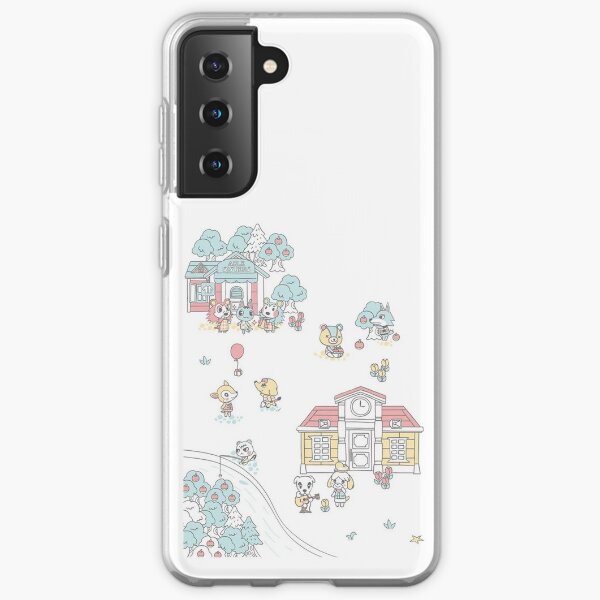 Animal Crossing Pastel Art Samsung Galaxy Soft Case