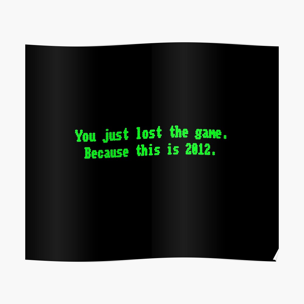 You Just Lost The Game Meme Design Mask By Bay0799 Redbubble