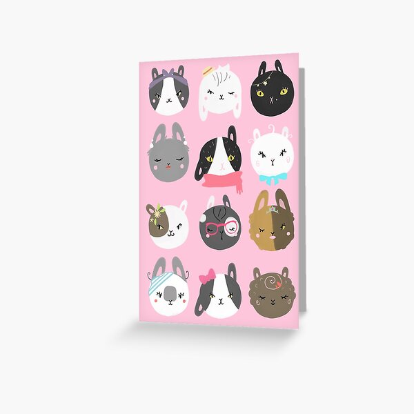 Bunnitude Stationary Greeting Card