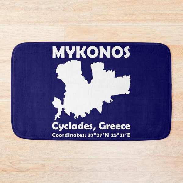 Item preview, Mykonos Island Map Cyclades Greece Aegean Sea Greek designed and sold by h44k0n.