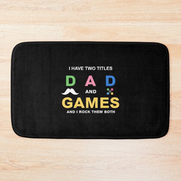 Item preview, iSalem i Have Two titles DAD and Games Best Dad and Shirt Cute Fathers Day Gift from son T-Shirt designed and sold by iSalem.