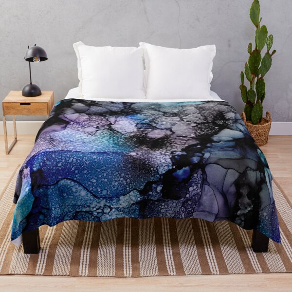 Item preview, Galaxy Abstract Alcohol Ink Painting designed and sold by herzart.