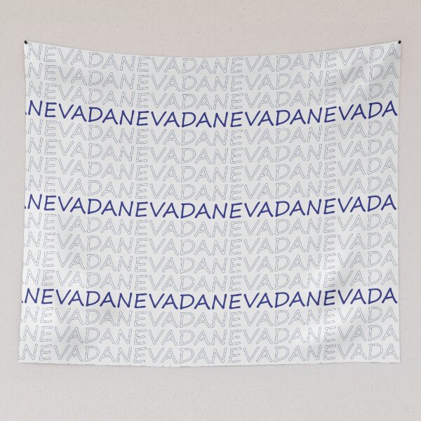 Item preview, Nevada Repeating Blue Bold Uppercase designed and sold by artbylukas.