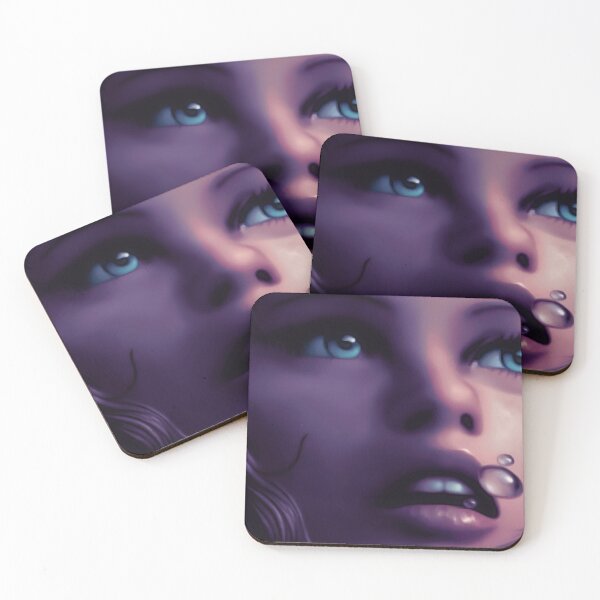 Item preview, Girl breathing underwater, Retro Commodore Amiga Art designed and sold by NebularNerd.