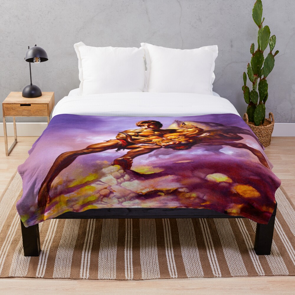 Dodgeball Painting Throw Blanket