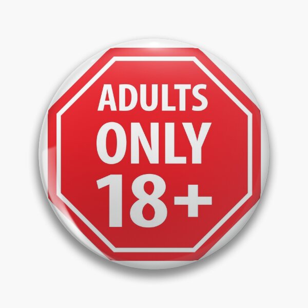 Item preview, Under eighteen years prohibition sign, adults only designed and sold by studio838.