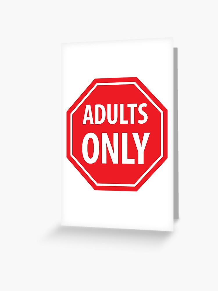 Adults only Sticker for Sale by studio838