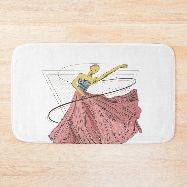 Item preview, young girl dancing illustration  designed and sold by Omtatsat.