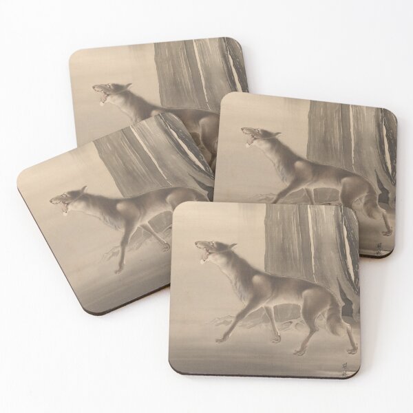 Item preview, Howling Wolf in a Deep Mountain Valley, Yoshimura Horyu, 1912 designed and sold by Vintage Wall Art.