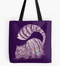 Inside wonderland (cheshire cat) Tote Bag